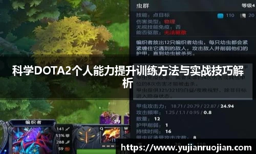 科学DOTA2个人能力提升训练方法与实战技巧解析