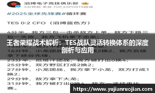 王者荣耀战术解析：TES战队灵活转换体系的深度剖析与应用