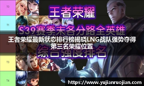 王者荣耀最新状态排行榜揭晓LNG战队强势夺得第三名荣耀位置